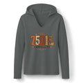 "75019 Fall Plaid" Split V-Neck Hoodie