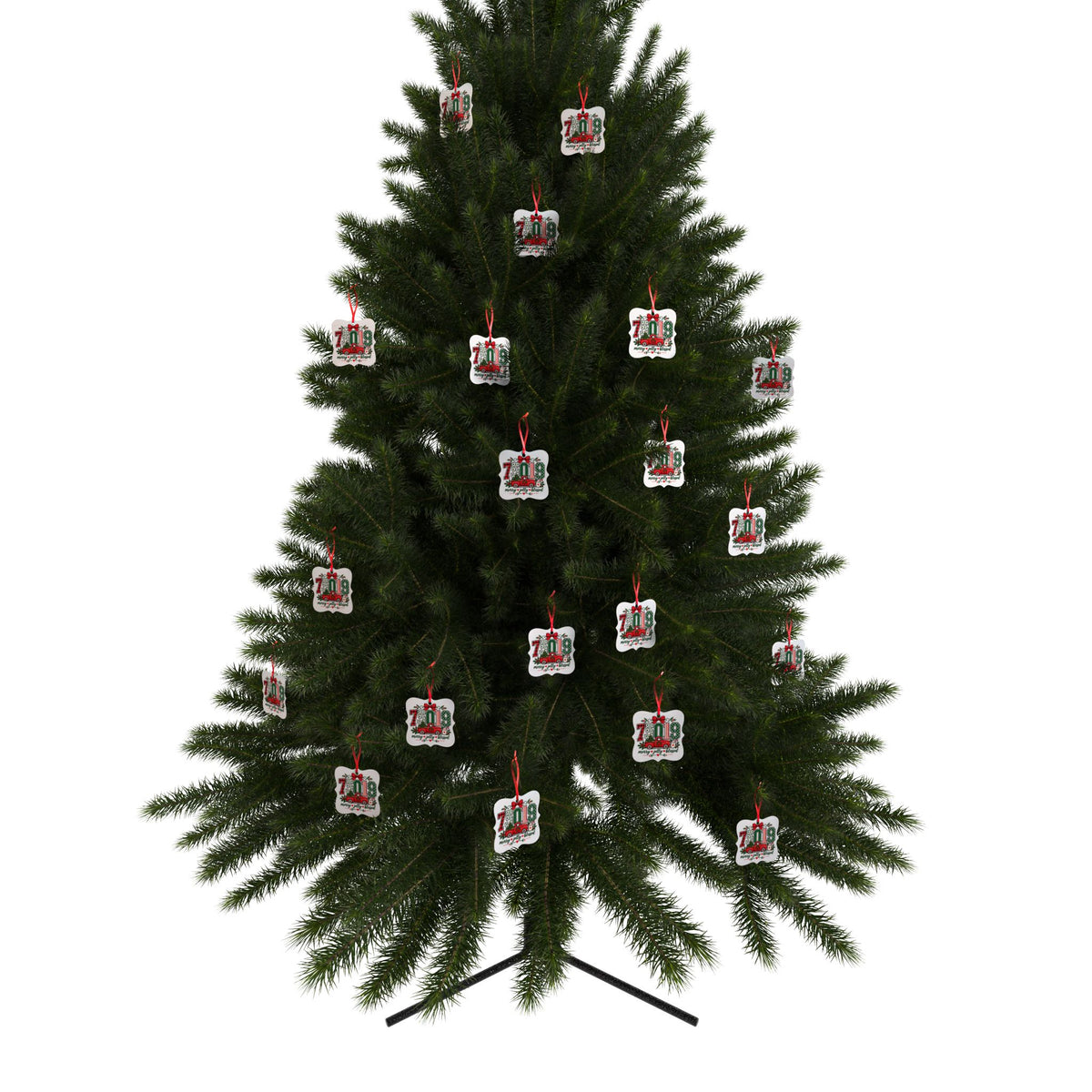 75019 Merry Jolly Blessed Ornament | Coppell TX Christmas Ornament | Aluminum Holiday Ornament | Coppell Texas Gift
